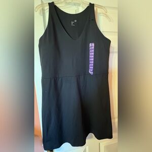GAP Black V-Neck Active Tank Dress XXL
